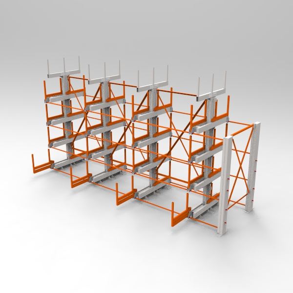 Manual Roll Out Cantilever Rack